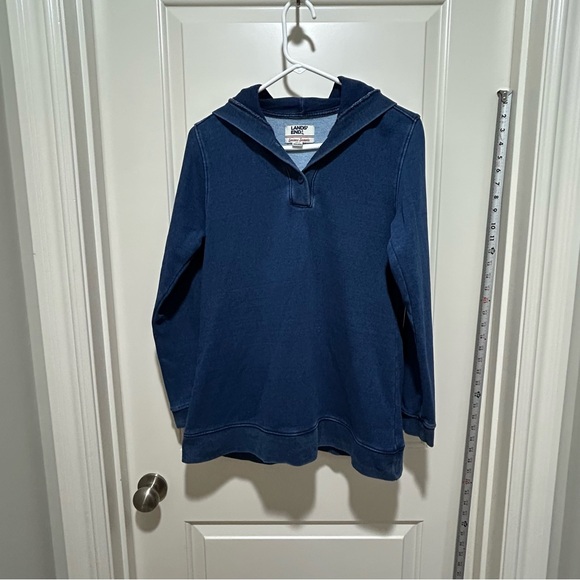 Lands' End women’s size S(6-8) Blue Hoodie. Great shape & nice quality - Picture 1 of 7
